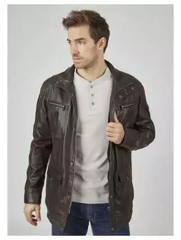 Кожаная куртка Bugatti, темно-коричневый