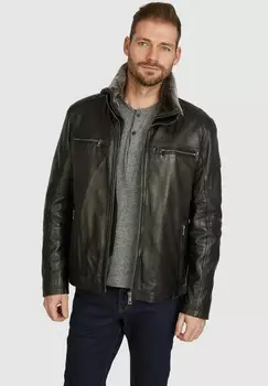 Кожаная куртка BUGERERO bugatti, черный