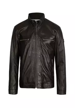 Кожаная куртка БУМАТТИ Bugatti, черный