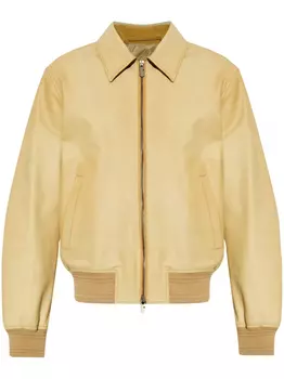 Кожаная куртка Burberry, нейтральный