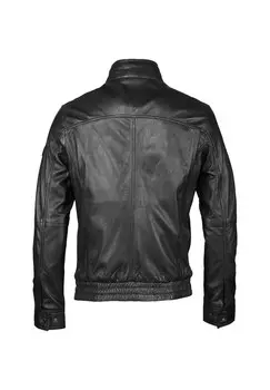 Кожаная куртка BUSASCHA bugatti, черный