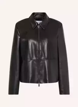 Кожаная куртка Calvin Klein, черный