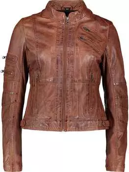 Кожаная куртка Caminari, коричневый