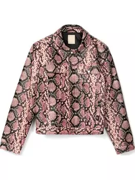 Кожаная куртка CamperLab, розовый