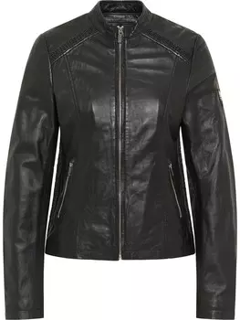 Кожаная куртка Carlo Colucci Between-Season Jacket Antonia, черный