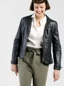 Кожаная куртка Cbl, черный