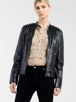 Кожаная куртка Cbl, черный