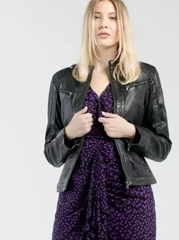 Кожаная куртка Cbl, черный