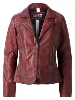 Кожаная куртка CBL, цвет dunkelrot