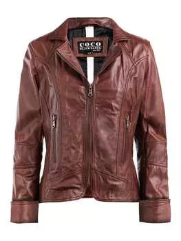 Кожаная куртка CBL, цвет mokka