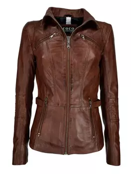 Кожаная куртка CBL, цвет mokka