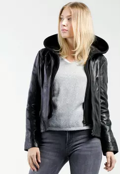 Кожаная куртка CBL Damen, черный