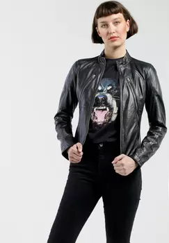 Кожаная куртка CBL Damen, черный