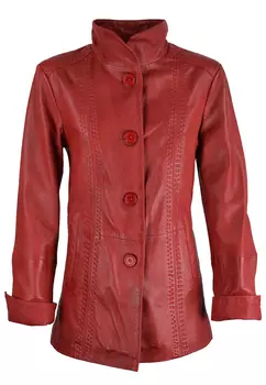 Кожаная куртка COCO BLACKLABEL Leder Kurzmantel Ilona, красный