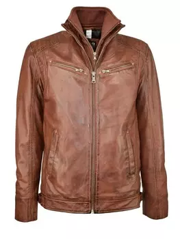 Кожаная куртка COCO BLACKLABEL since1986, цвет mokka