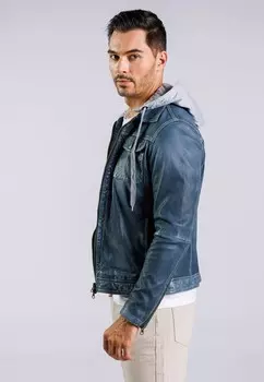 Кожаная куртка COOL SKY Freaky Nation, синий деним