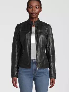 Кожаная куртка дагги 7 Eleven, черный