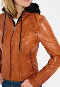 Кожаная куртка DALIA Ricano, коричневый