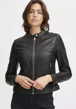 Кожаная куртка Denise Oxmo, черный