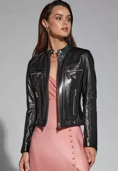 Кожаная куртка Derimod, черный