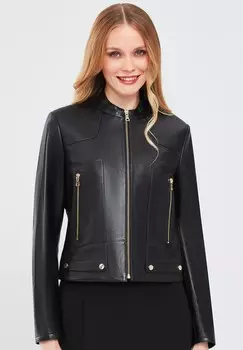 Кожаная куртка Derimod, черный