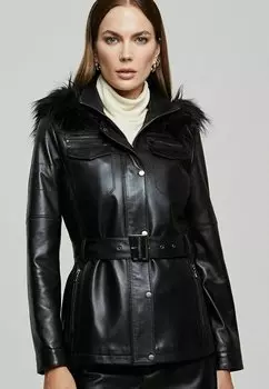 Кожаная куртка Derimod, черный