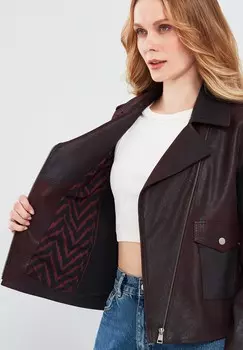 Кожаная куртка Derimod, темно-красный
