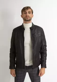 Кожаная куртка Donders 1860, коричневый