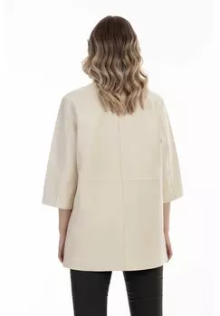 Кожаная куртка DreiMaster, белый