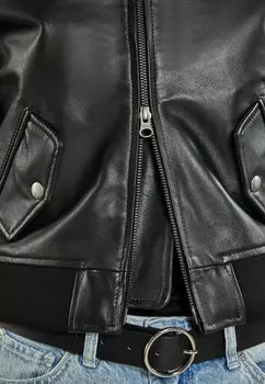 Кожаная куртка DreiMaster, черный