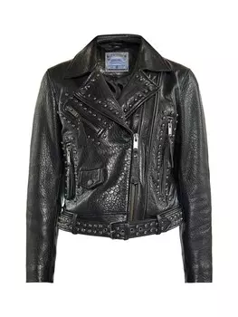 Кожаная куртка DreiMaster, черный