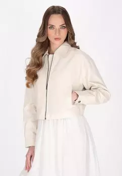 Кожаная куртка DreiMaster, кремовый