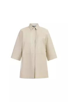 Кожаная куртка DreiMaster Lederhemd, белый