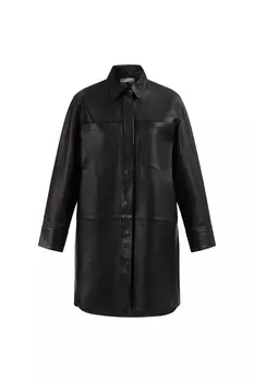 Кожаная куртка DreiMaster Lederhemd, черный