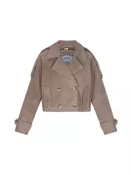 Кожаная куртка DreiMaster Vintage, цвет taupe grey