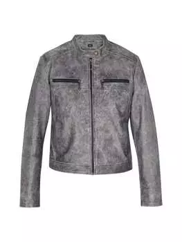 Кожаная куртка DreiMaster Vintage, серый