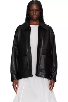 Кожаная куртка Drey 'the it girl' Nour Hammour, черный