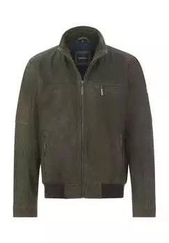 Кожаная куртка джорано Babista, зеленый