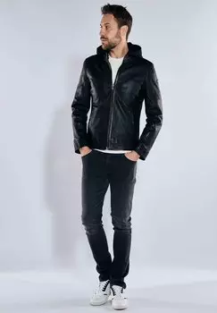 Кожаная куртка Emilio Adani, черный