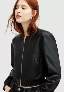 Кожаная куртка EVERLY AllSaints, черный