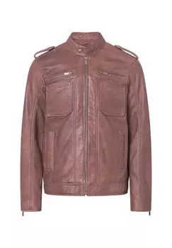 Кожаная куртка FABIO RACER Bolongaro Trevor, коричневый