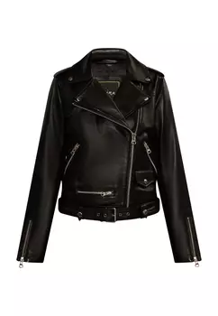 Кожаная куртка faina, черный