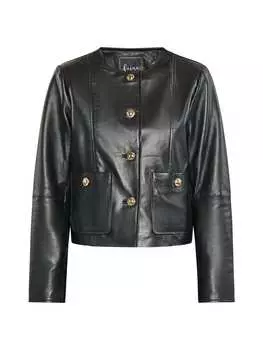 Кожаная куртка faina, черный