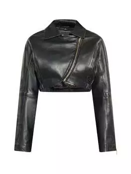 Кожаная куртка faina, черный