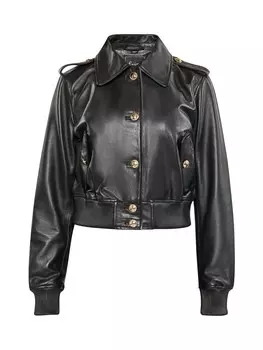 Кожаная куртка faina, черный