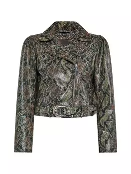 Кожаная куртка faina, цвет schlange