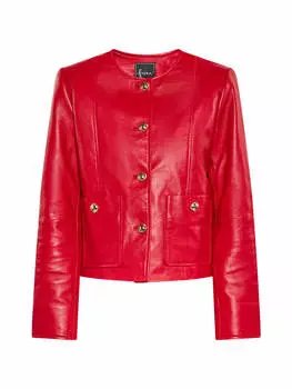 Кожаная куртка faina, красный