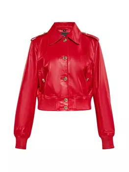 Кожаная куртка faina, красный