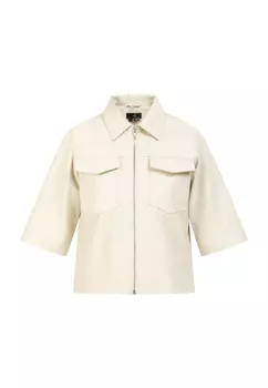 Кожаная куртка faina Lederhemd, белый