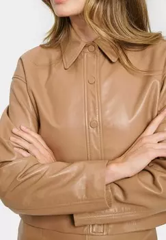 Кожаная куртка FALEXI Saint Tropez, коричневый